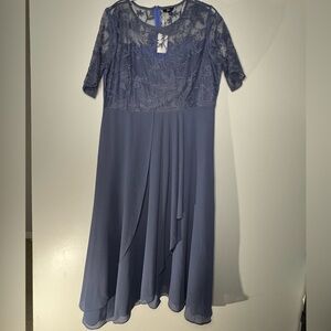 NWT Shall We Purple Formal Lace Dress Size 2XL